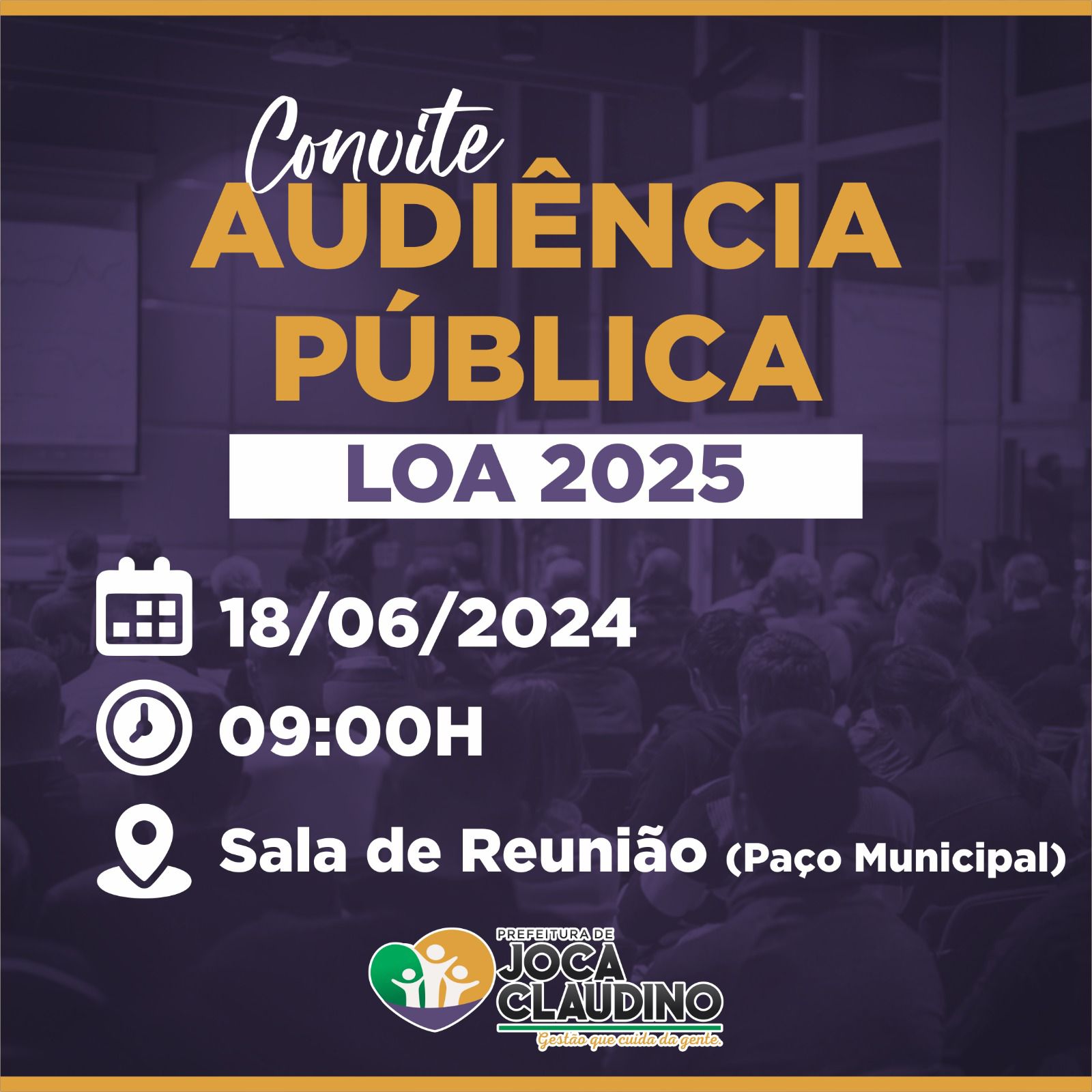 Convite : Audiência Pública LOA 2025
