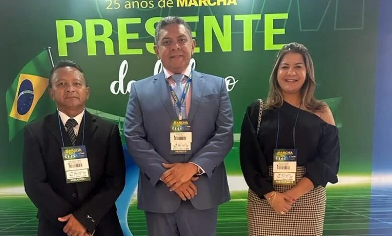 Prefeito de Joca Claudino desembarca em Brasília e participa da XXIV Marcha dos Prefeitos