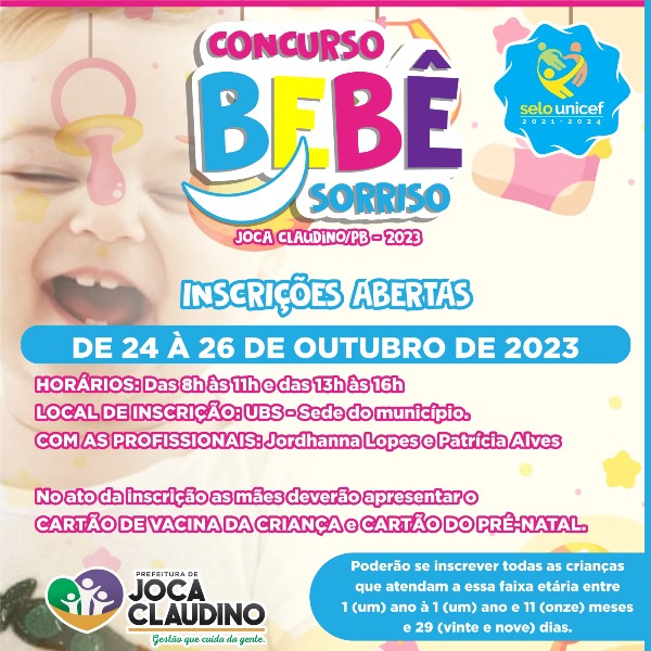 Concurso do Bebê Sorriso na VII edição da Semana do Bebê